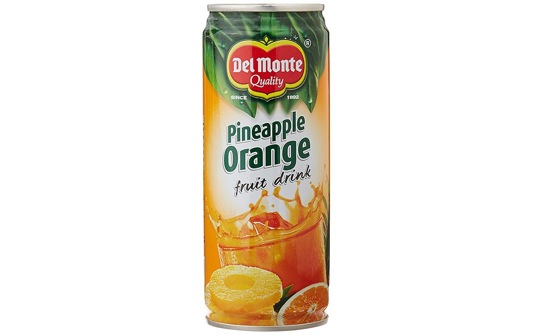 Del Monte Pineapple Orange Fruit Drink   Tin  240 millilitre